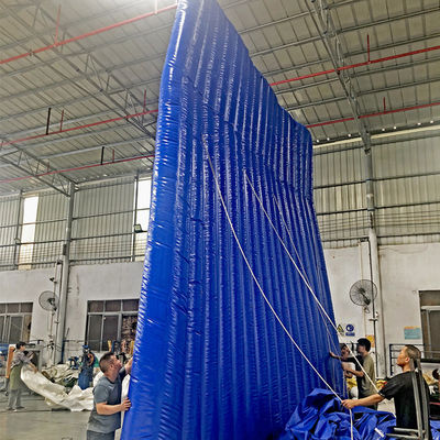 Litong Outdoor herbruikbare en verplaatsbare tijdelijke PVC 6m*6m opblaasbare geluidsbarrière