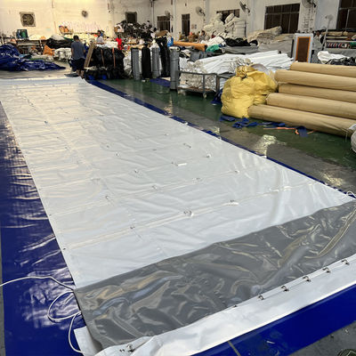 Litong Goede Sterkte Waterdicht Aangepast Wit PVC Gecoat Zeildoek Vrachtwagen  Lorry Cover