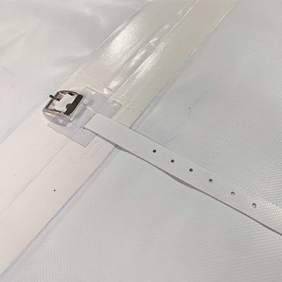 Litong Goede Sterkte Waterdicht Aangepast Wit PVC Gecoat Zeildoek Vrachtwagen  Lorry Cover