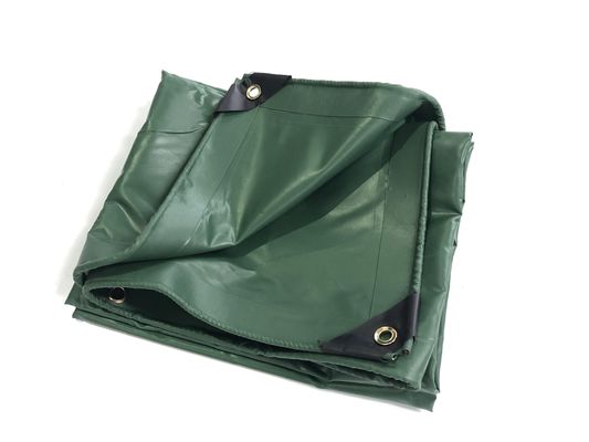 Litong Hoogwaardige Ripstop Donkergroen Pvc bedekte tralies Waterdicht voor vrachtwagens Truck Cover Tarp Pvc zijkant gordijn