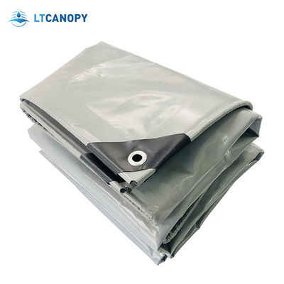 Litong Traanbestendig Waterdicht Zwaar Tarp Grijs Tarpaulin voor vrachtwagenbedekking