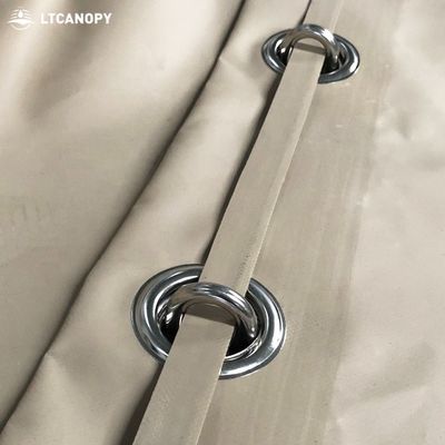 Litong hoge treksterkte kaki 1000D pvc tarpaulin vrachtwagen deksel
