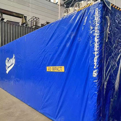 Litong Eco Friendly Box Shape Shipping Container Cover Tarp Blauw 750gm PVC Tarpaulin Cover
