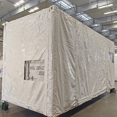 Litong Hoge Kwaliteit 610gsm Wit Zeildoek 20ft 40ft Scheepvaartcontainer Dekzeil Container Zeildoek