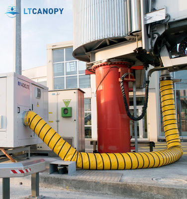 Litong Flexible PVC Air Duct Hose Fire Retardant PVC Ventilatie Duct voor luchthaven