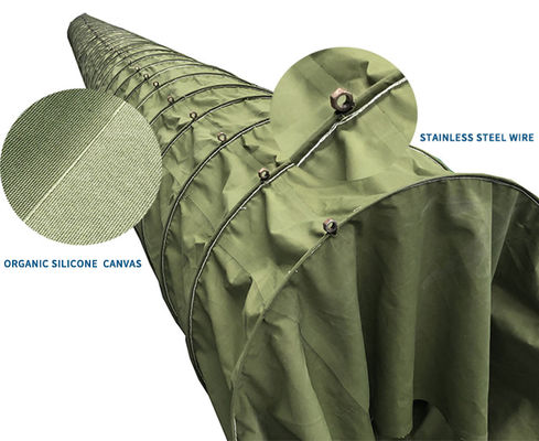 Litong China Fabriceer Flexibele Luchtslang Siliconen Canvas Zachte Luchtslang