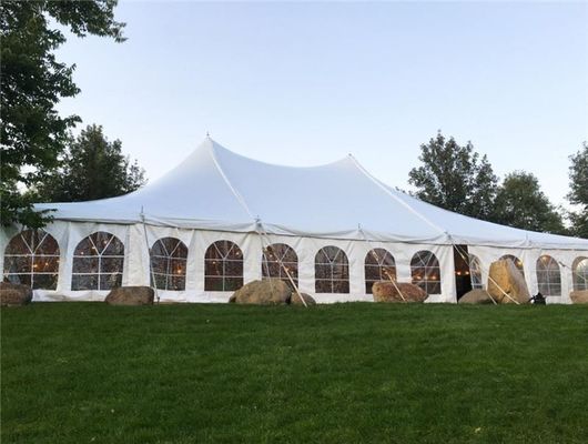 Groothandel Hoteltent Tarpaulin Architectonisch trekmembraanconstructie Workshop Gang PVC bedekte stof