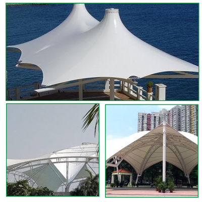 Groothandel Hoteltent Tarpaulin Architectonisch trekmembraanconstructie Workshop Gang PVC bedekte stof