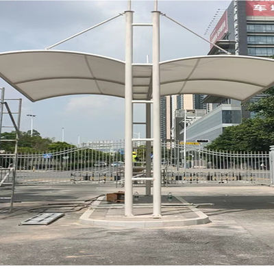 Hoogwaardige Carporten Zonneschermen Sterkte Membraanstructuur Stoffen Dakbedekking Structuur Tent Op Maat