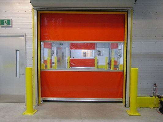 Grote Uitverkoop Koude Opslag Rolvouw Roldeur Snelle PVC Stoffen Deur Elektrische PVC Snelle Automatische Deur